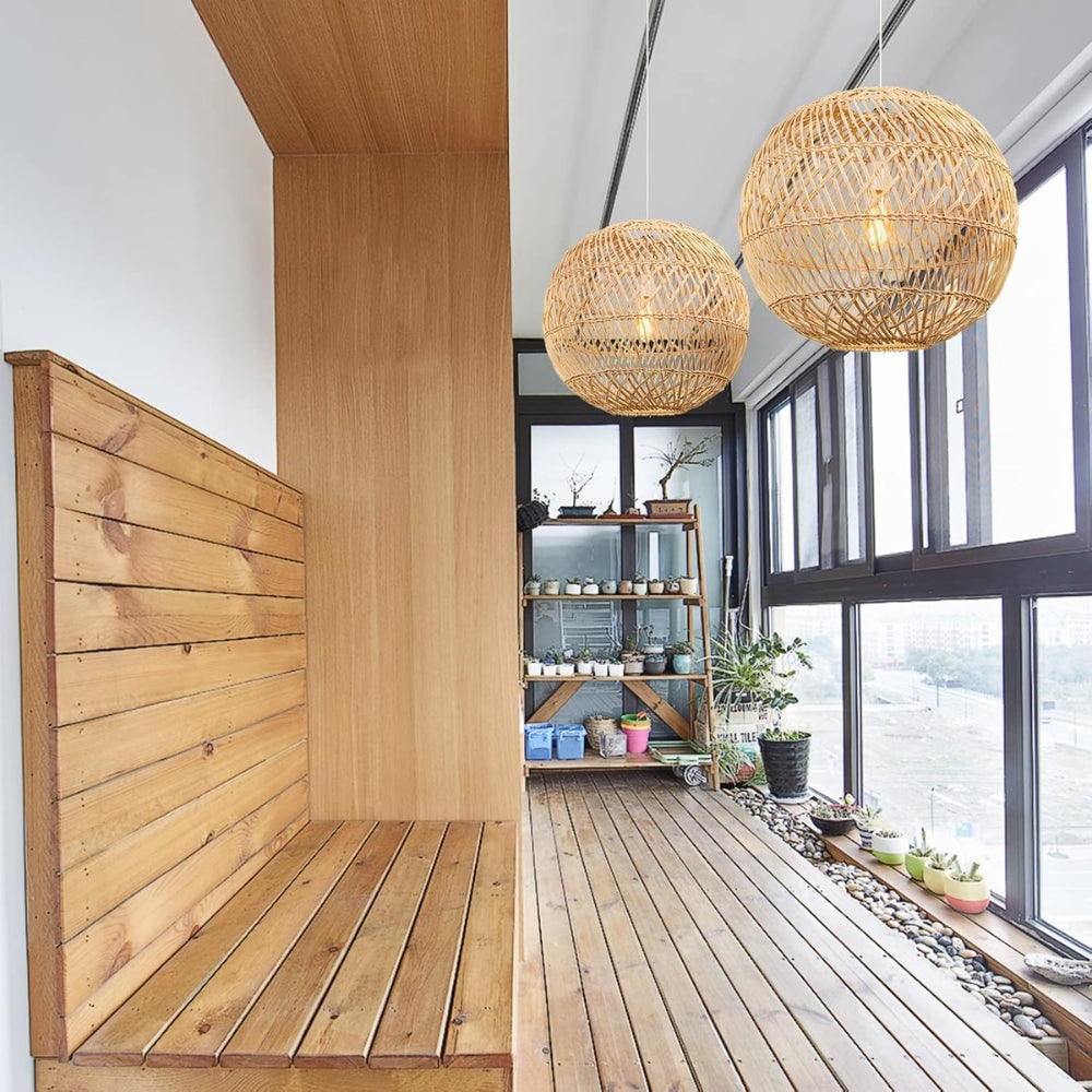 Summerland Round Rattan Pendant Light
