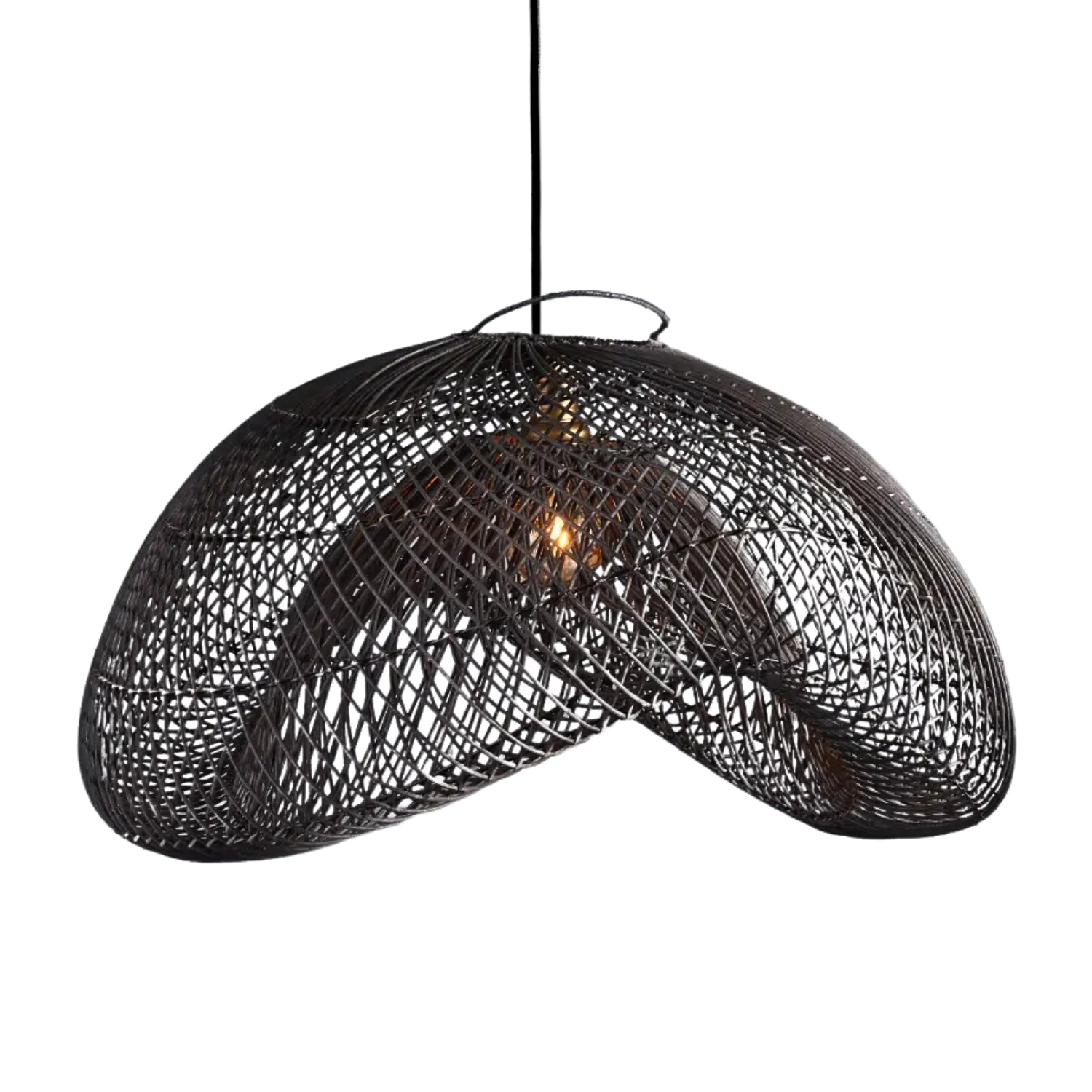 Generis Wabi Sabi Wave Rattan Pendant Light