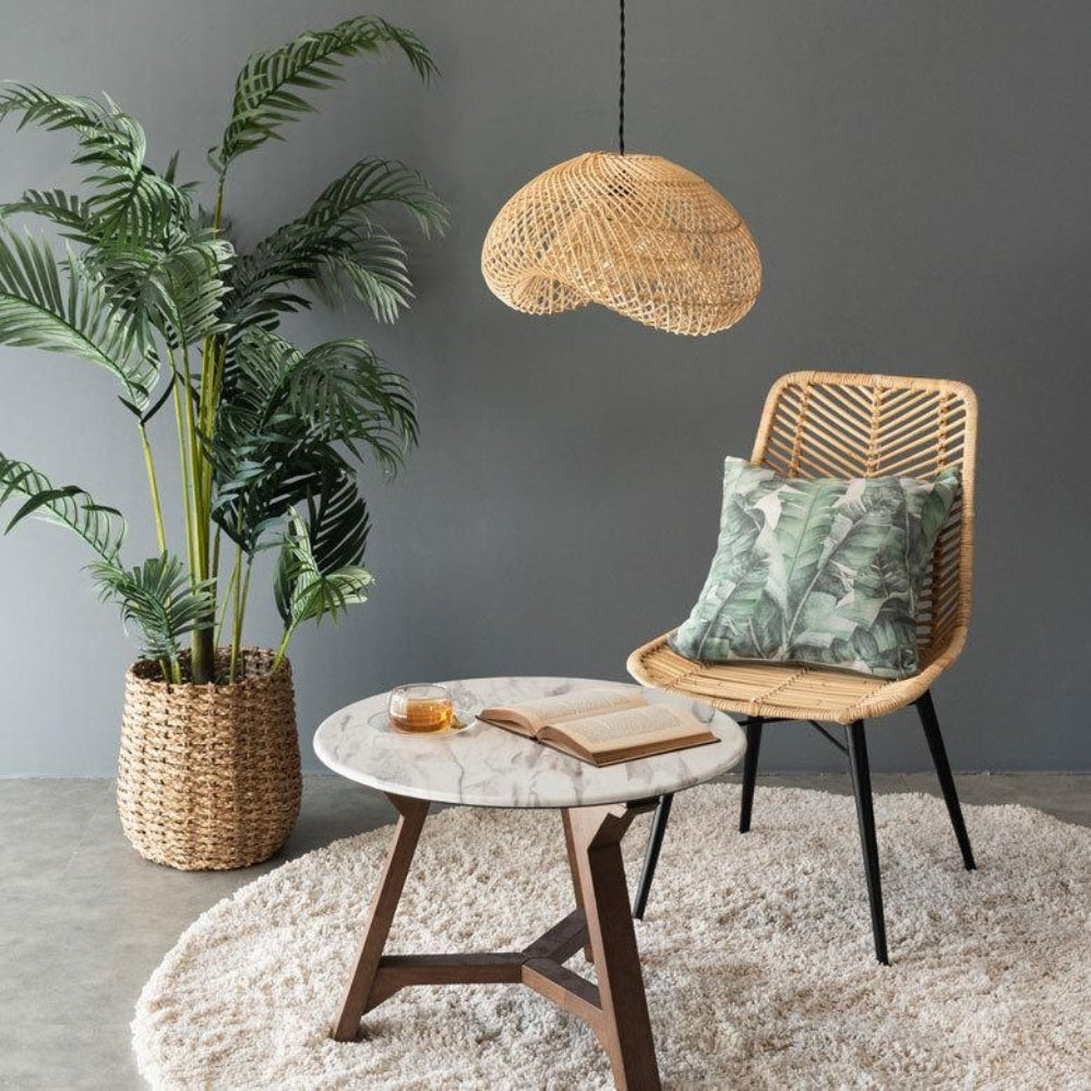 Generis Wabi Sabi Wave Rattan Pendant Light