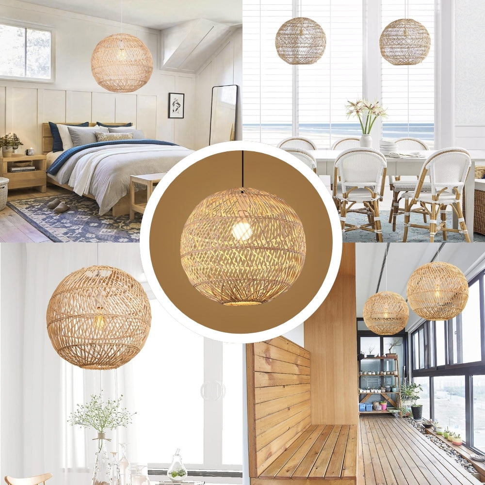 Summerland Round Rattan Pendant Light