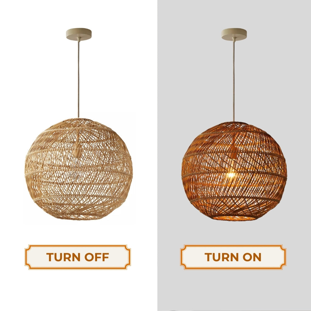 Summerland Round Rattan Pendant Light