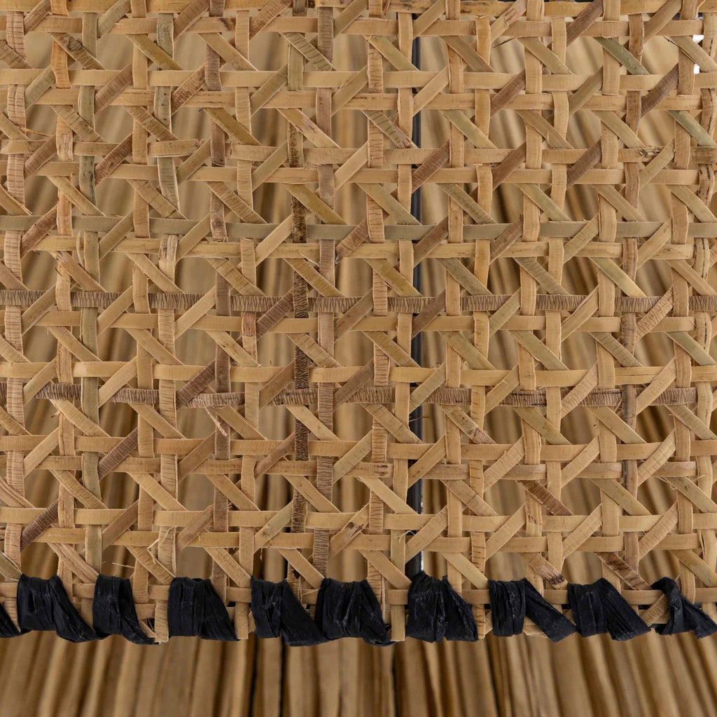 Rylie Rattan Black Pendant Light