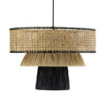 Rylie Rattan Black Pendant Light