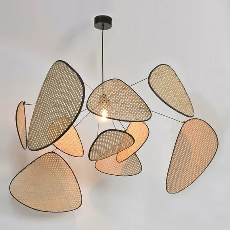 Screen Cannage Giant Rattan Pendant Light