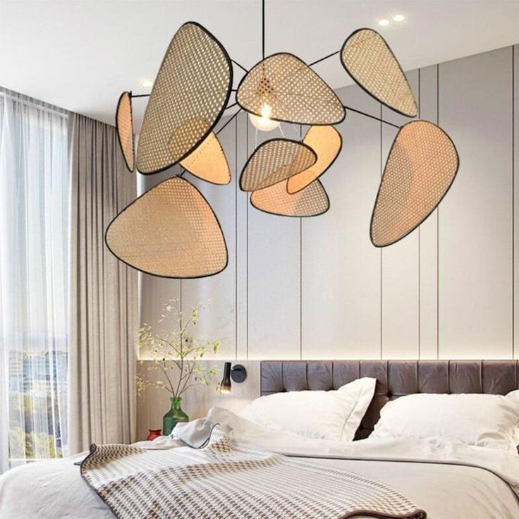 Screen Cannage Giant Rattan Pendant Light