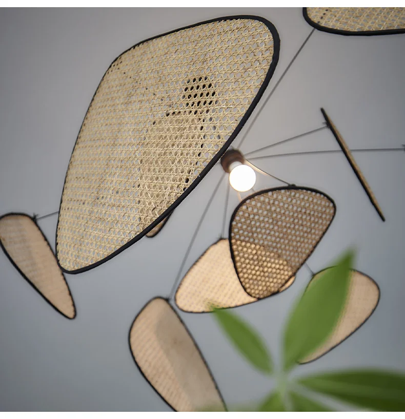 Screen Cannage Giant Rattan Pendant Light