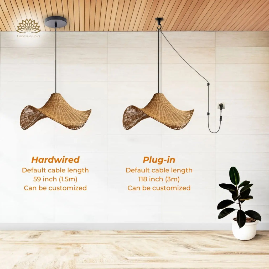 3-Light Selma Rattan Pendant Light