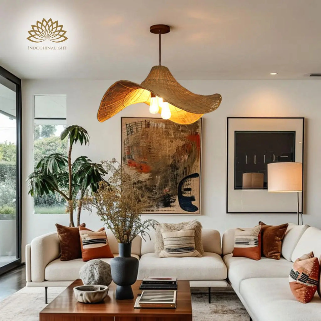 3-Light Selma Rattan Pendant Light
