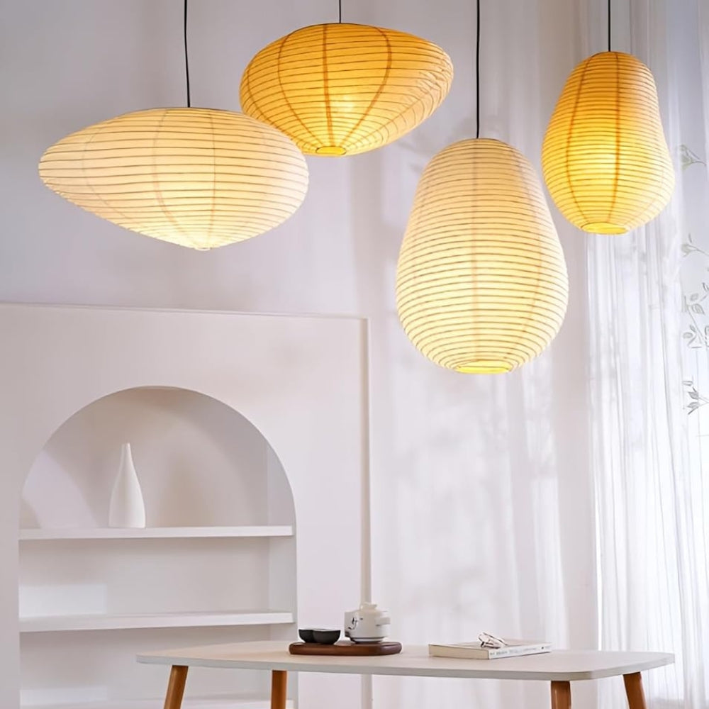 Isamu Noguchi Wabi Sabi Paper Pendant Light
