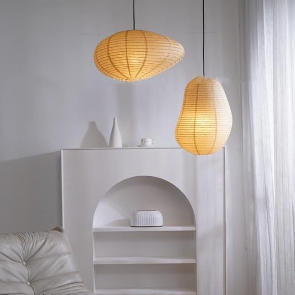 Isamu Noguchi Wabi Sabi Paper Pendant Light
