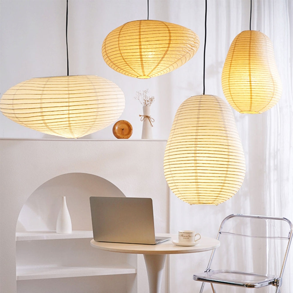 Isamu Noguchi Wabi Sabi Paper Pendant Light