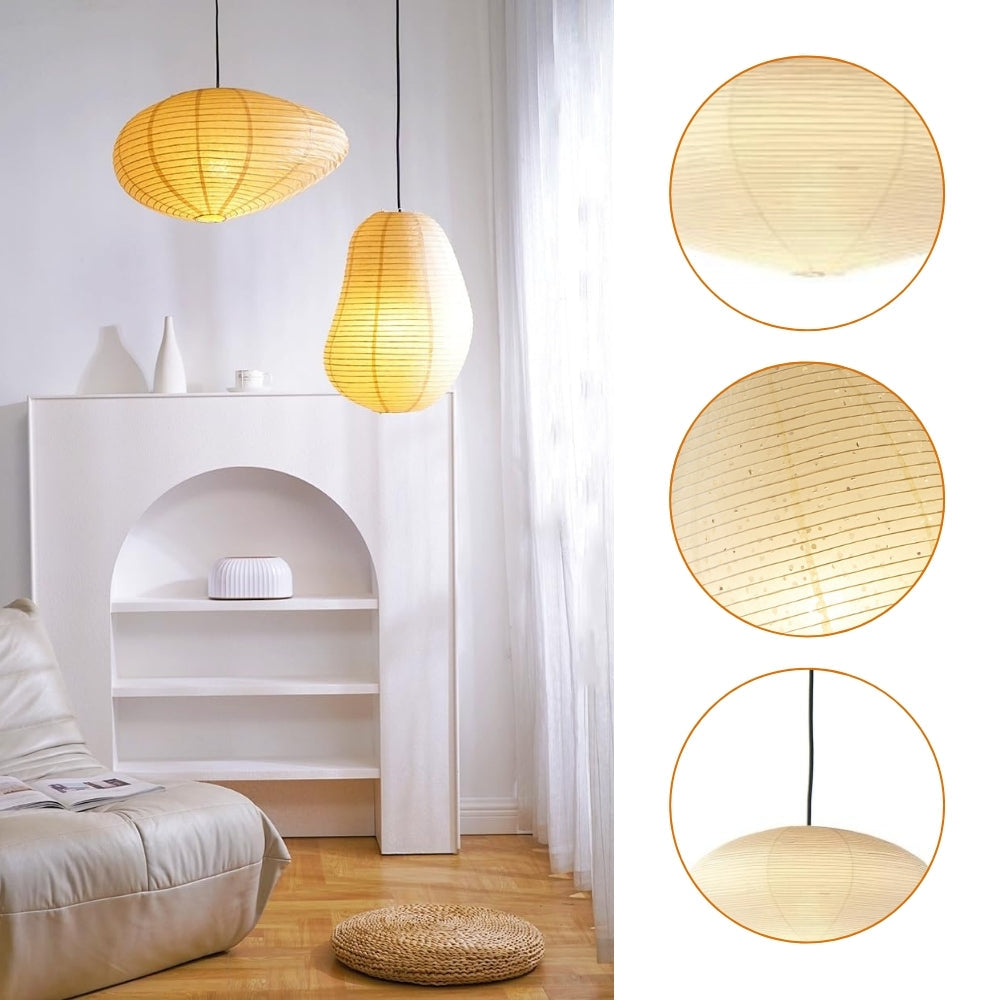 Isamu Noguchi Wabi Sabi Paper Pendant Light