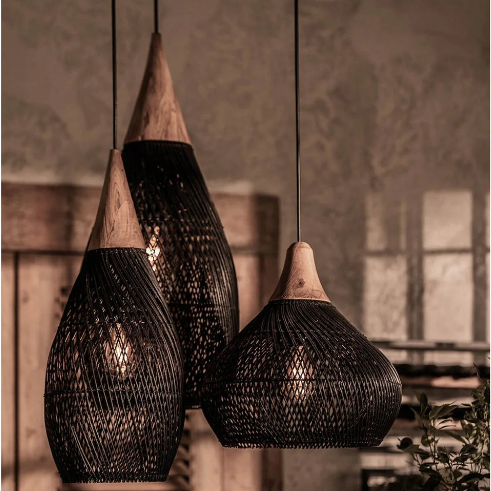 Bathari Wabi Sabi Rattan Pendant Light