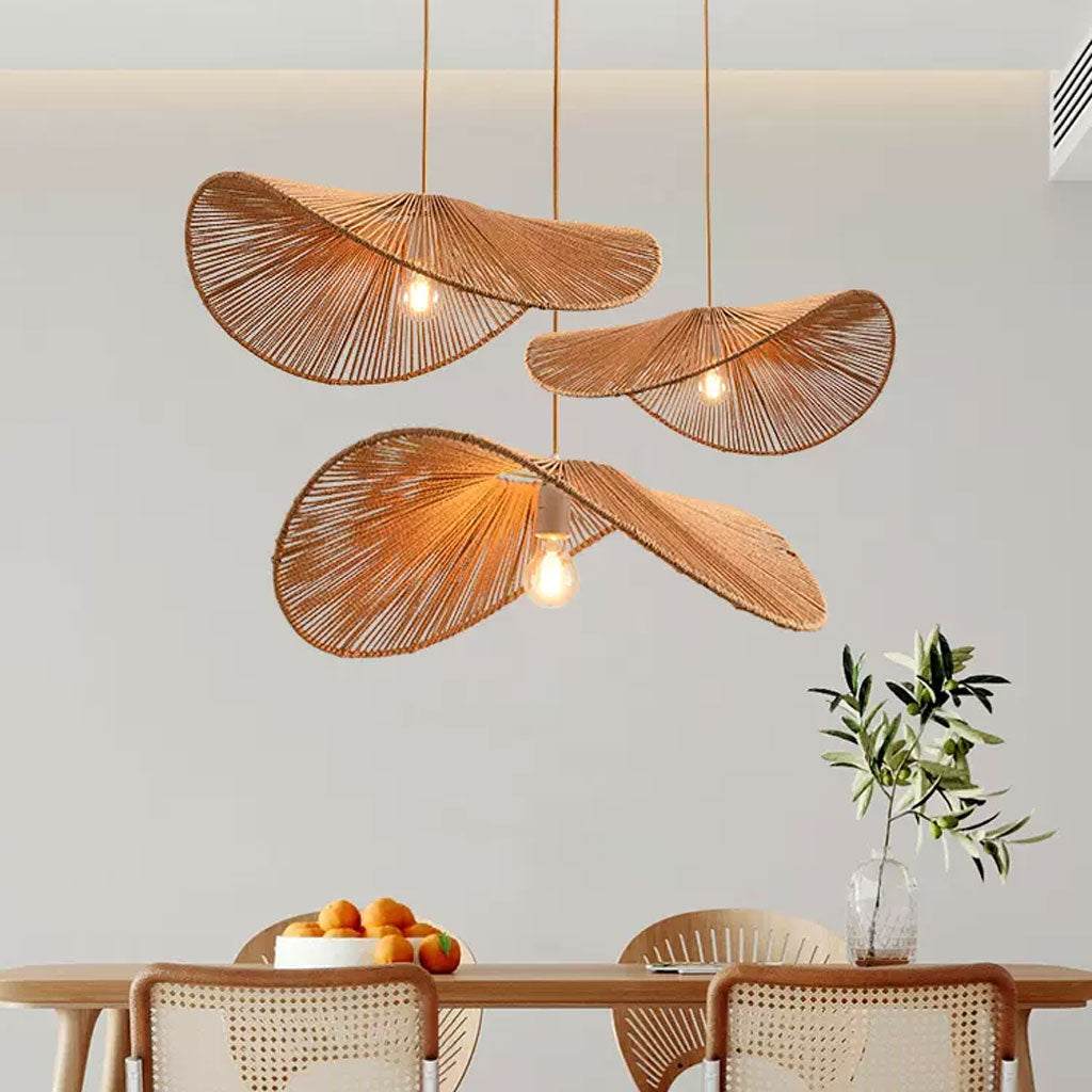 Wabi Sabi Hemp Rope Pendant Light