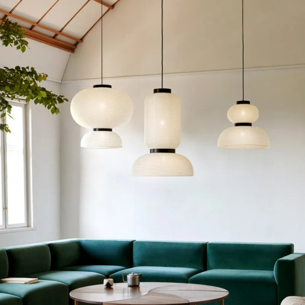 Set 3 Wabi Sabi Hourglass Pendant Light