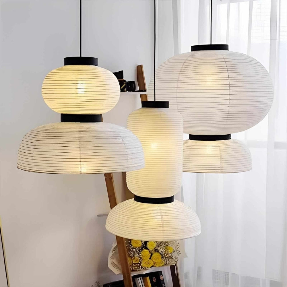 Set 3 Wabi Sabi Hourglass Pendant Light