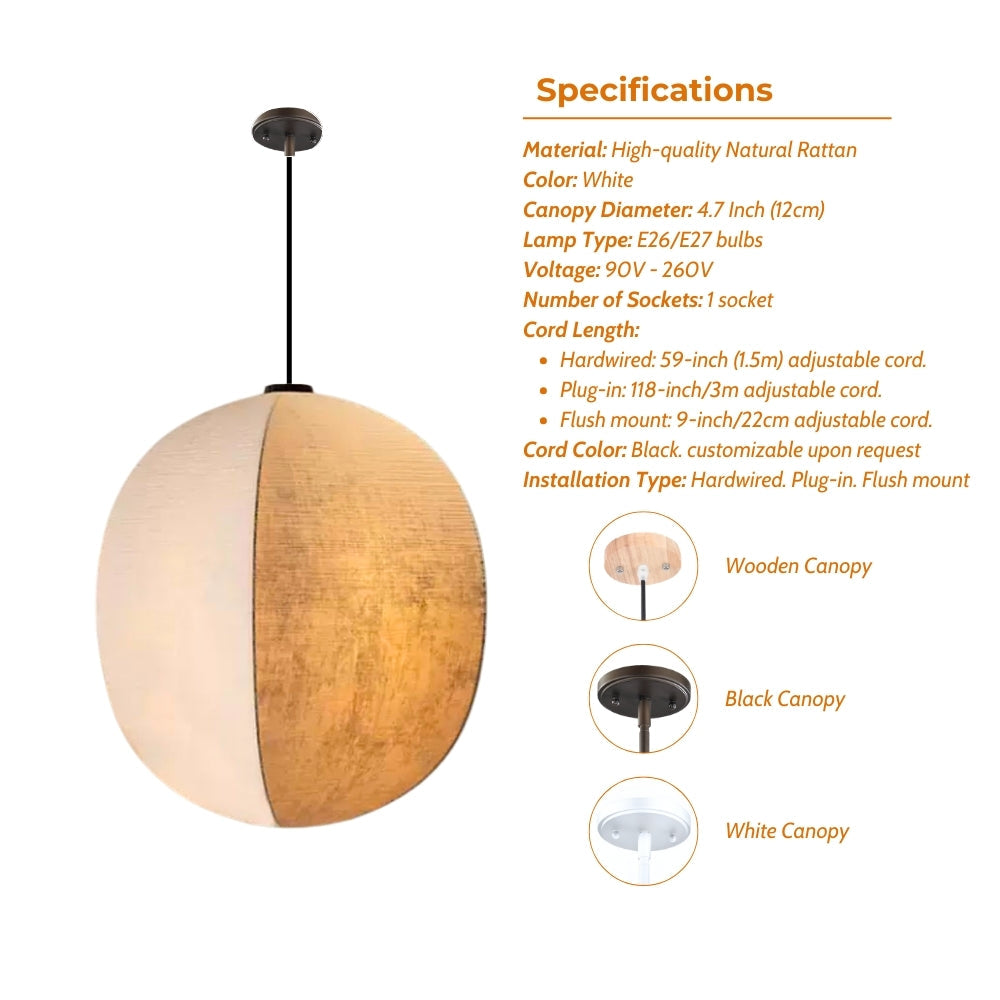 Set 3 Japanese Wabi Sabi Silk Lantern Pendant Light