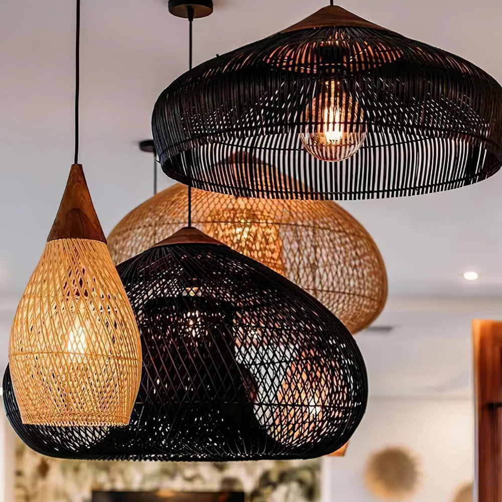 Bathari Wabi Sabi Rattan Pendant Light