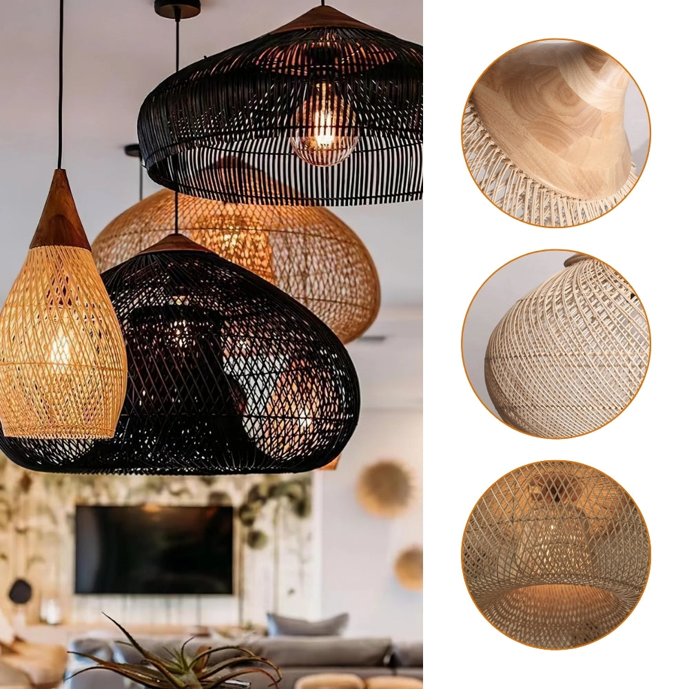 Bathari Wabi Sabi Rattan Pendant Light