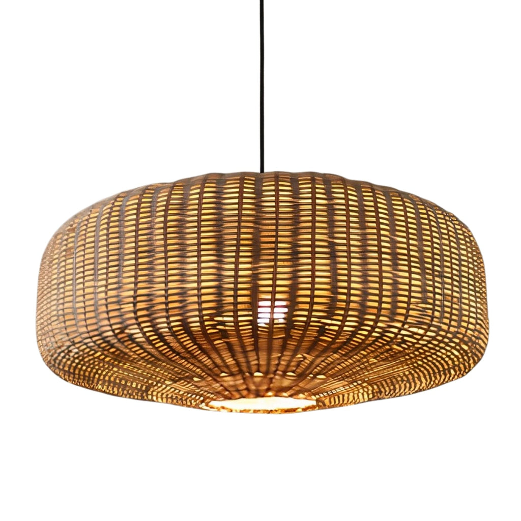 Sia Wicker Drum Pendant Light
