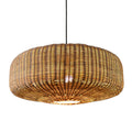 Sia Wicker Drum Pendant Light