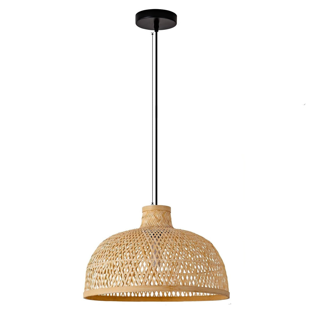 Singkawang Bamboo Woven Dome Pendant Light