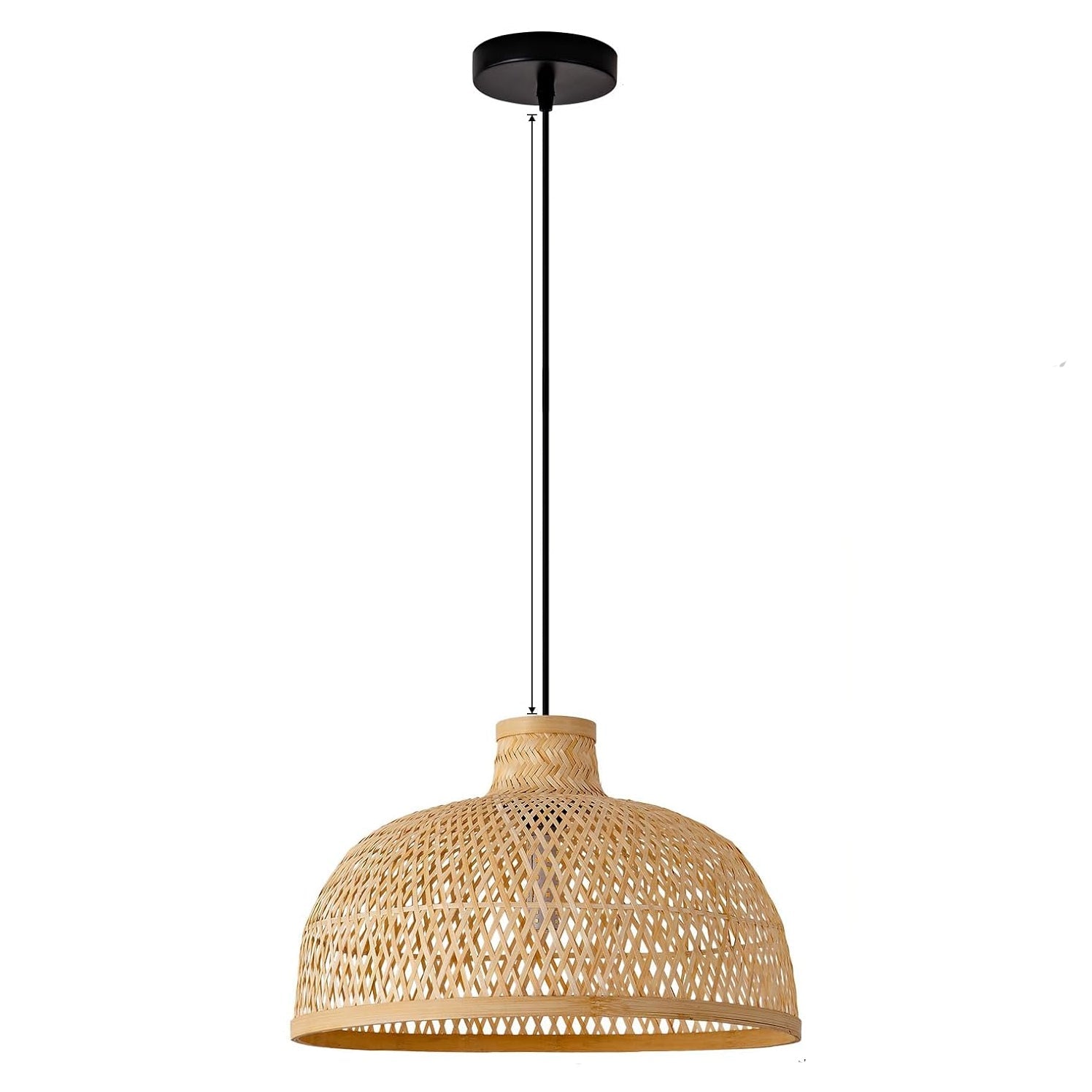 Singkawang Bamboo Woven Dome Pendant Light