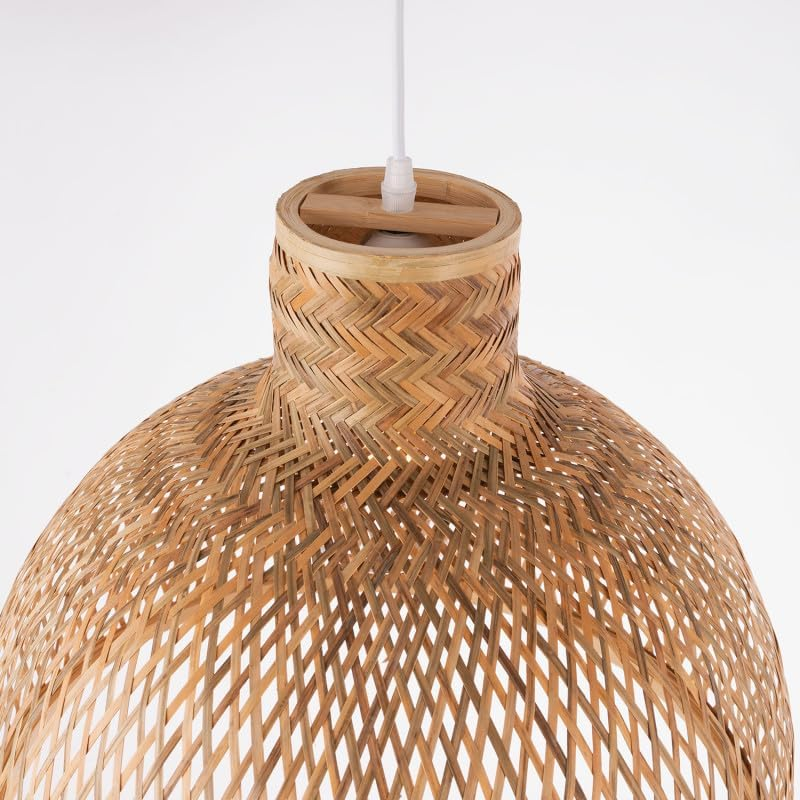Singkawang Bamboo Woven Dome Pendant Light