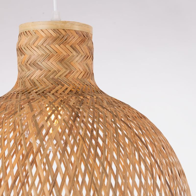 Singkawang Bamboo Woven Dome Pendant Light