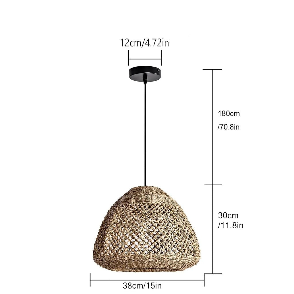 Calypso Basket Weave Pendant Light - Woven and Wicker
