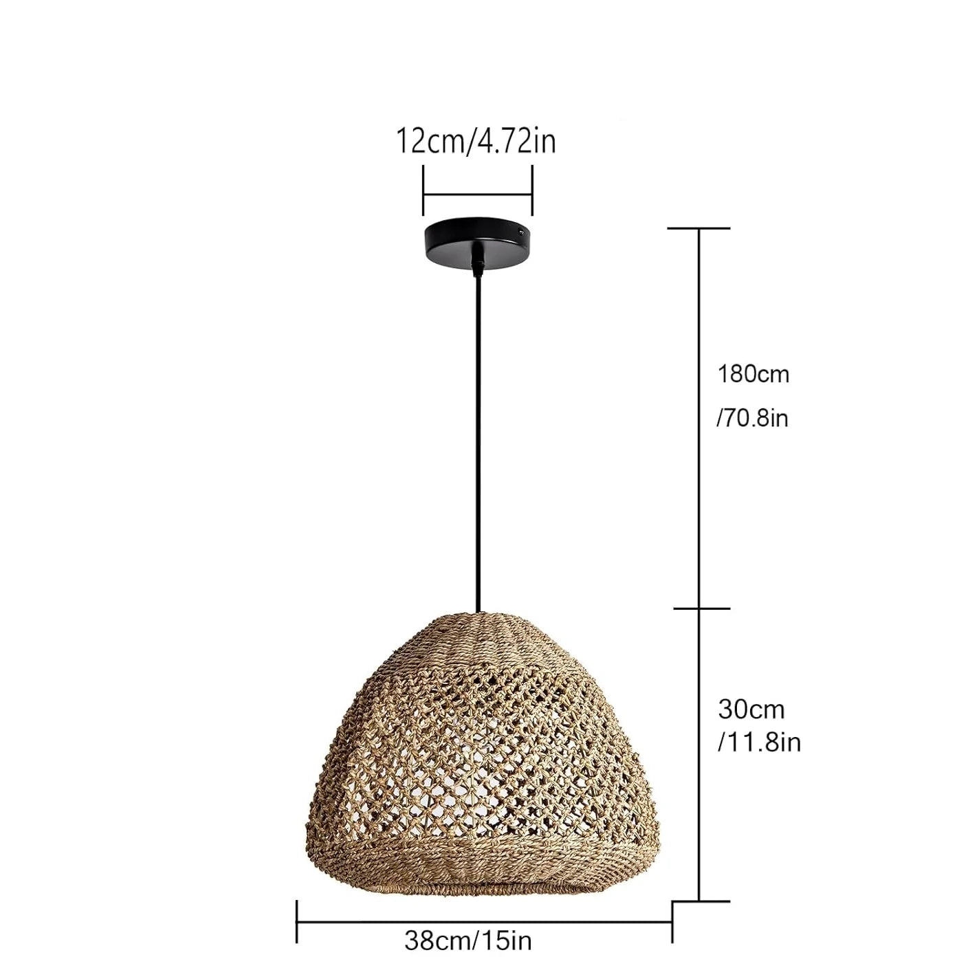 Calypso Basket Weave Pendant Light - Woven and Wicker