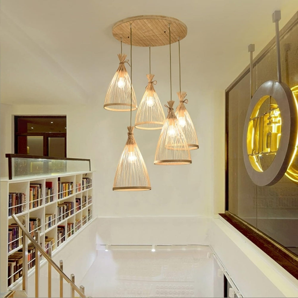 Rasri Small Cone Bamboo Pendant Light Shade