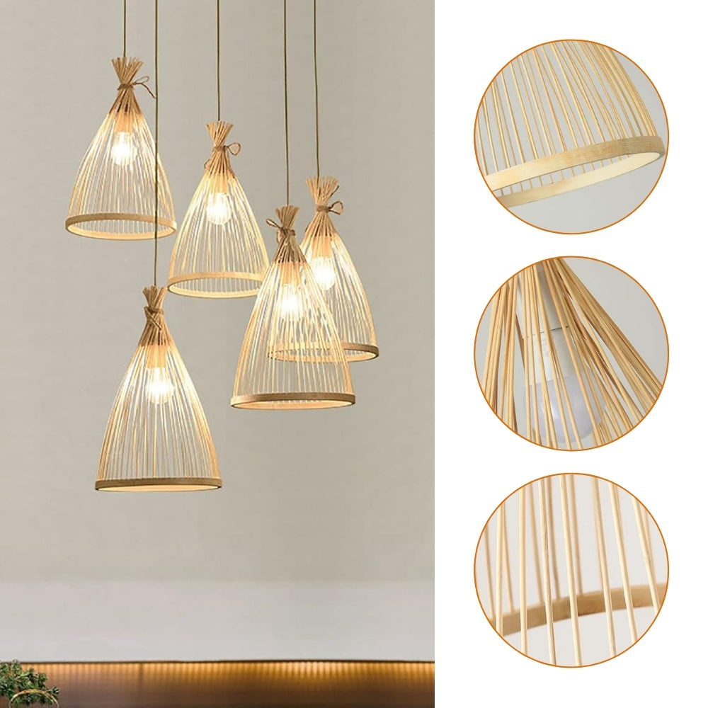 Rasri Small Cone Bamboo Pendant Light Shade