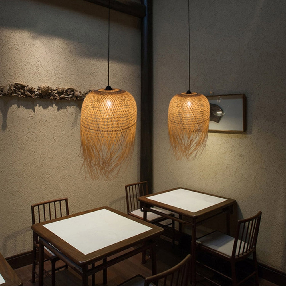 Tassel Bamboo Pendant Light Shade