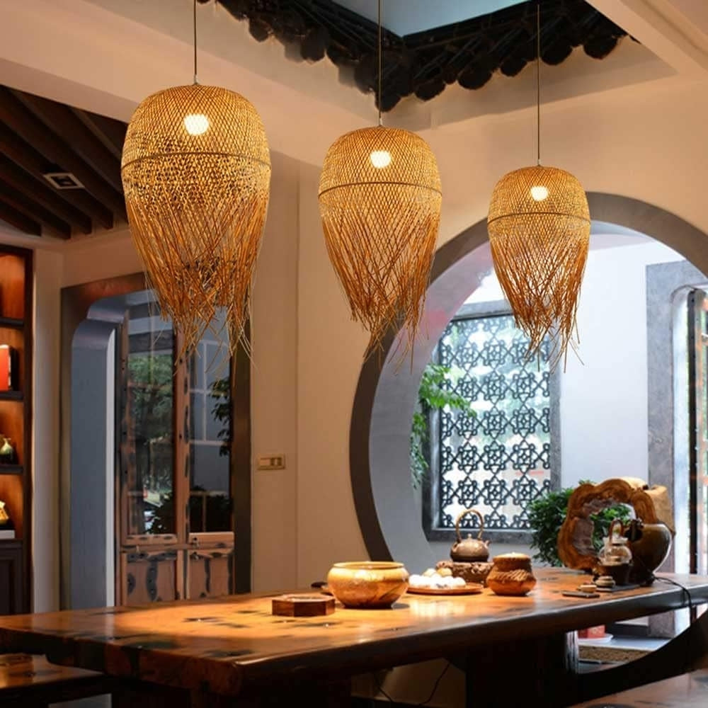 Tassel Bamboo Pendant Light Shade