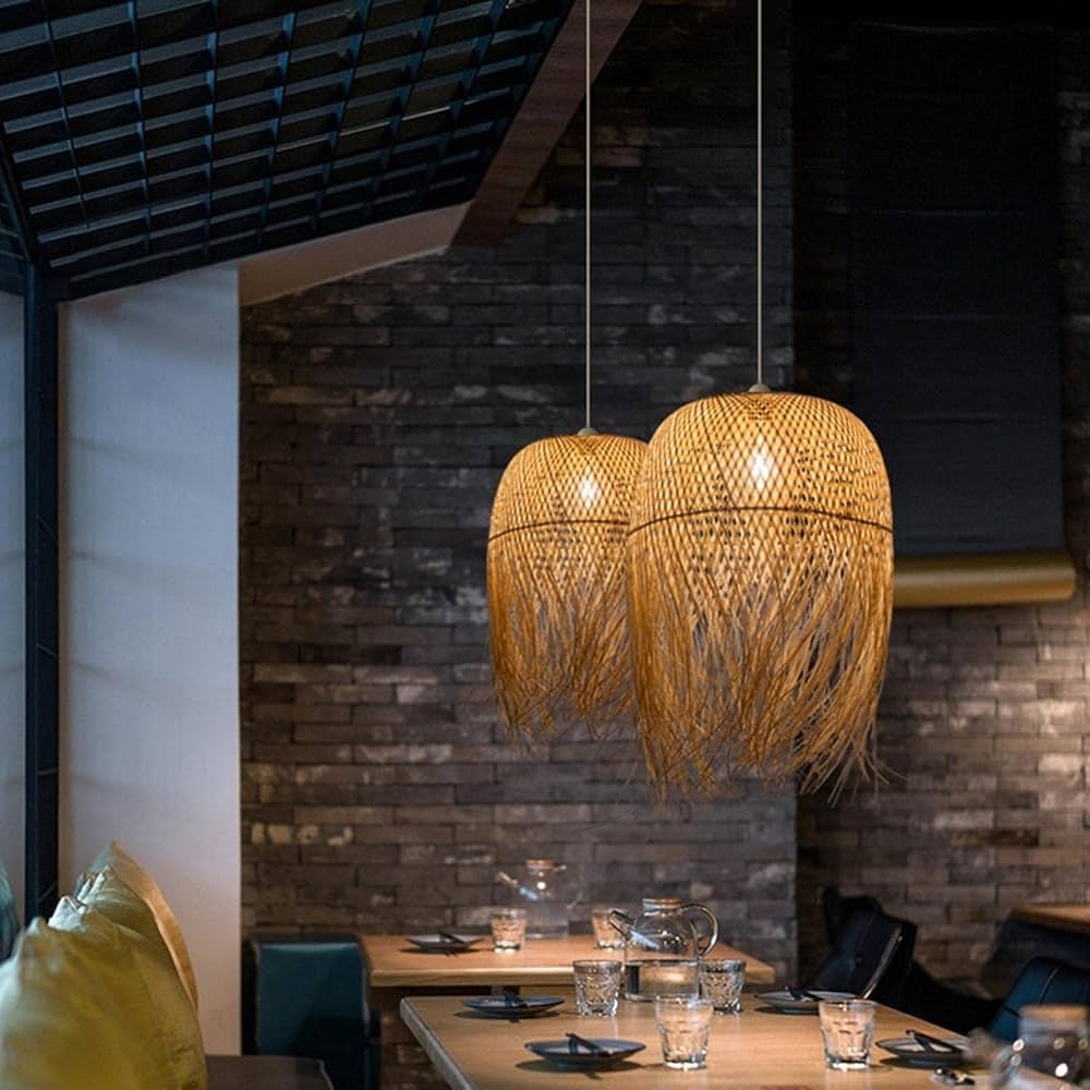 Tassel Bamboo Pendant Light Shade
