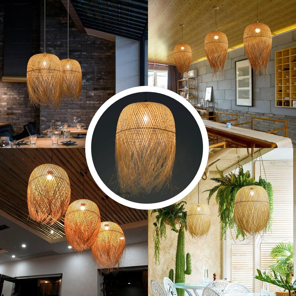 Tassel Bamboo Pendant Light Shade