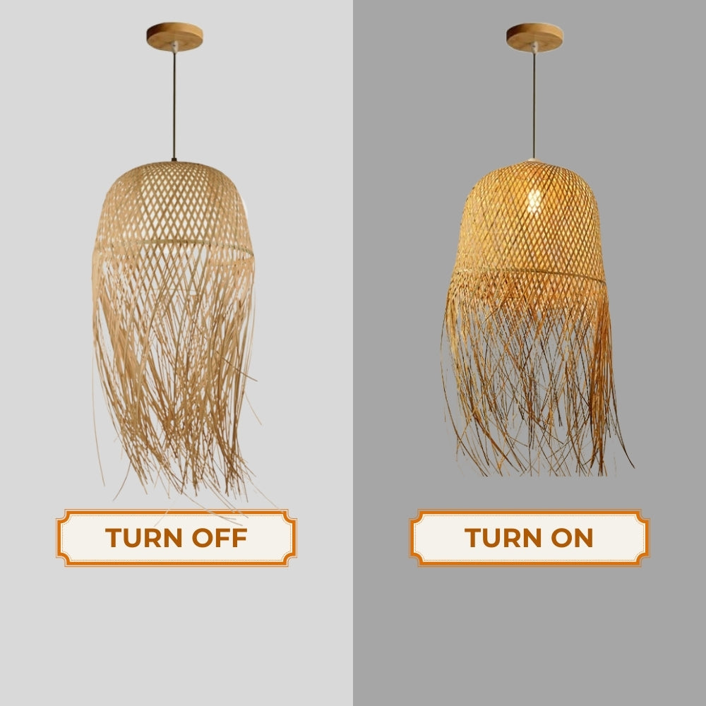 Tassel Bamboo Pendant Light Shade
