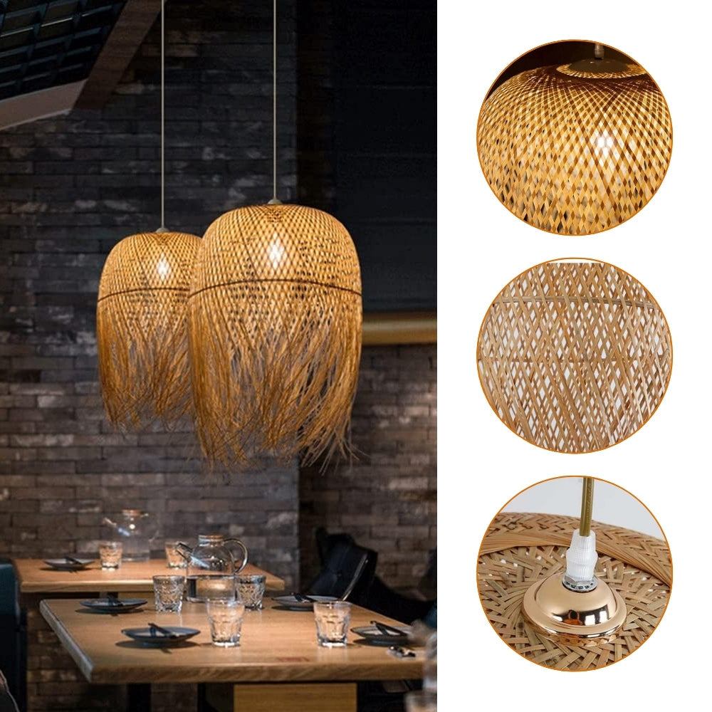 Tassel Bamboo Pendant Light Shade