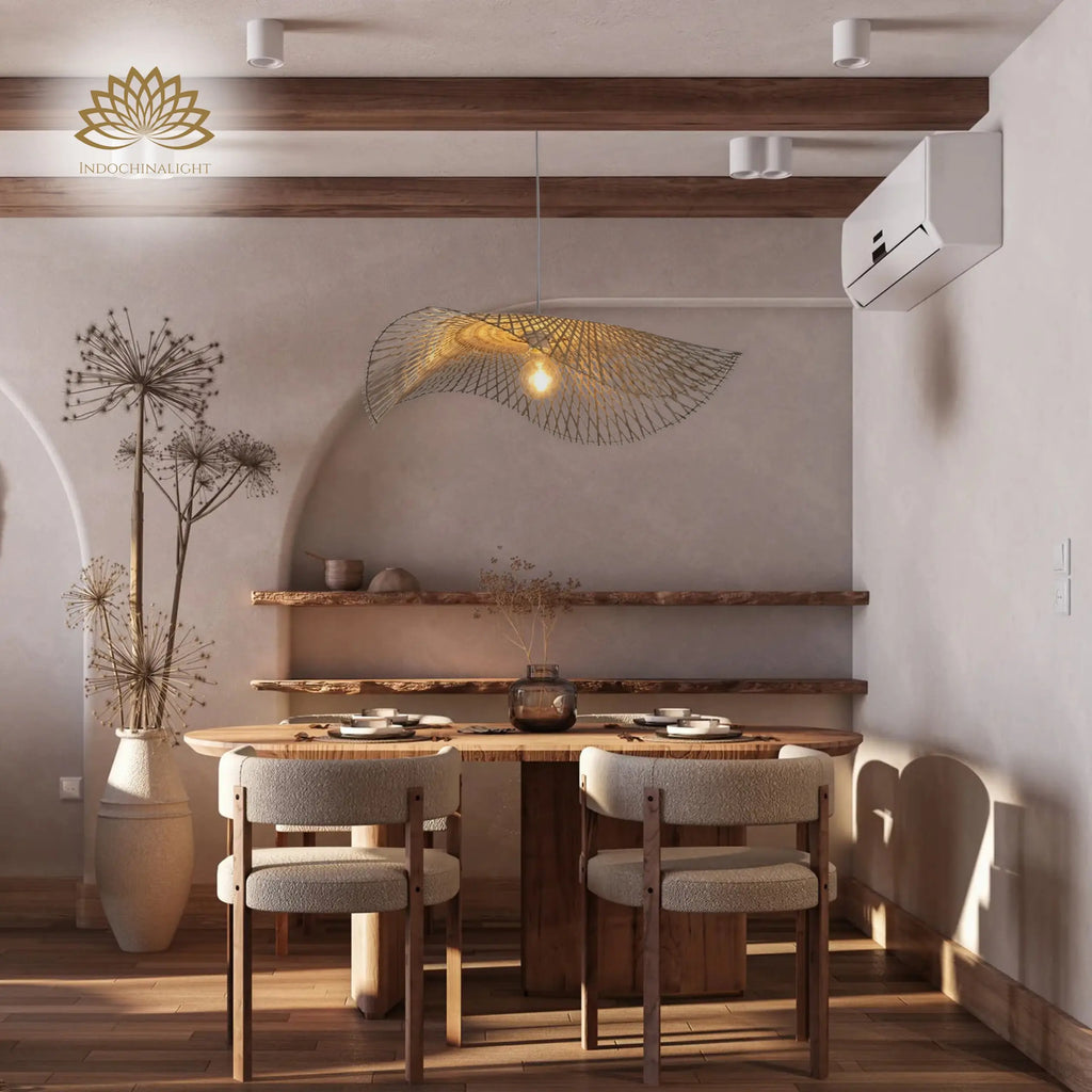 Soku Japanese Wabi Sabi Bamboo Pendant Light