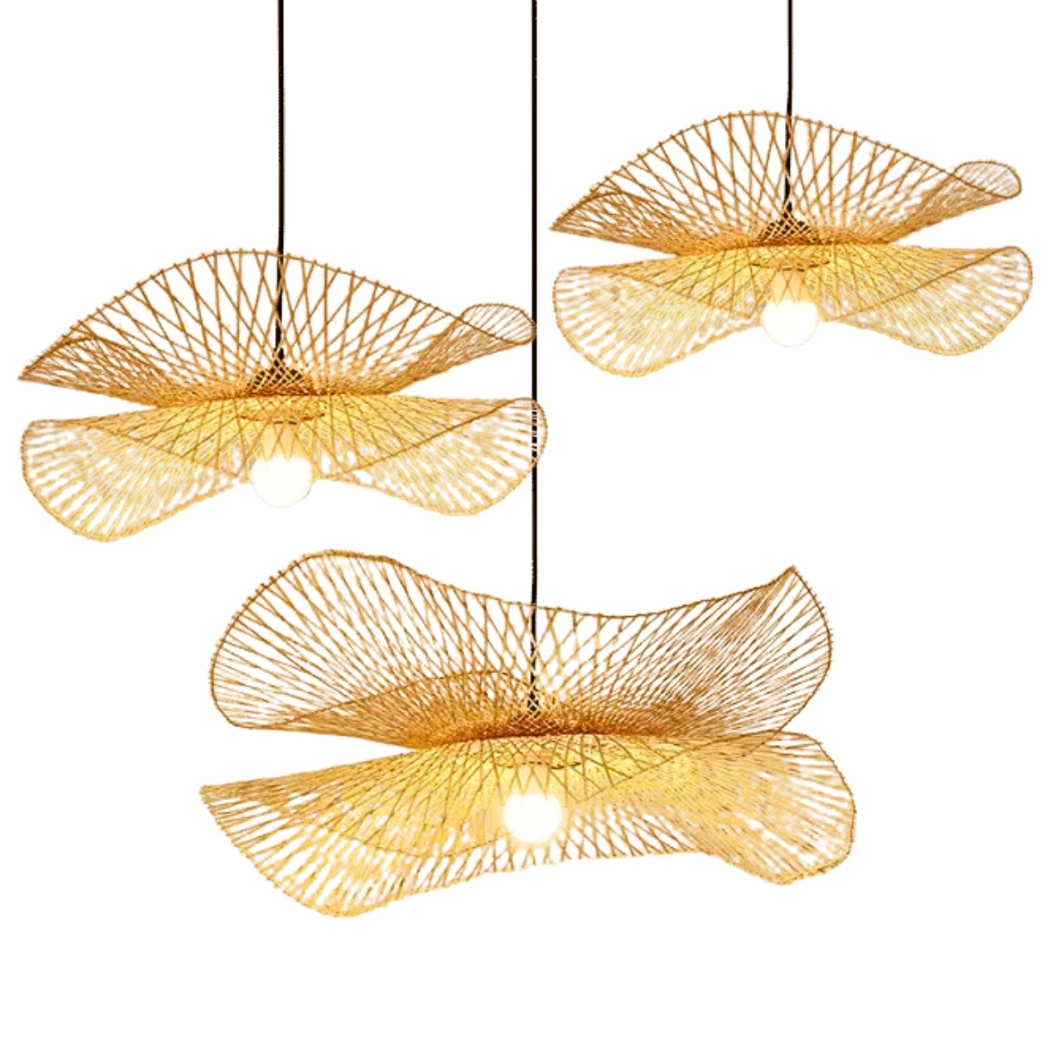 Soku Japanese Wabi Sabi Bamboo Pendant Light