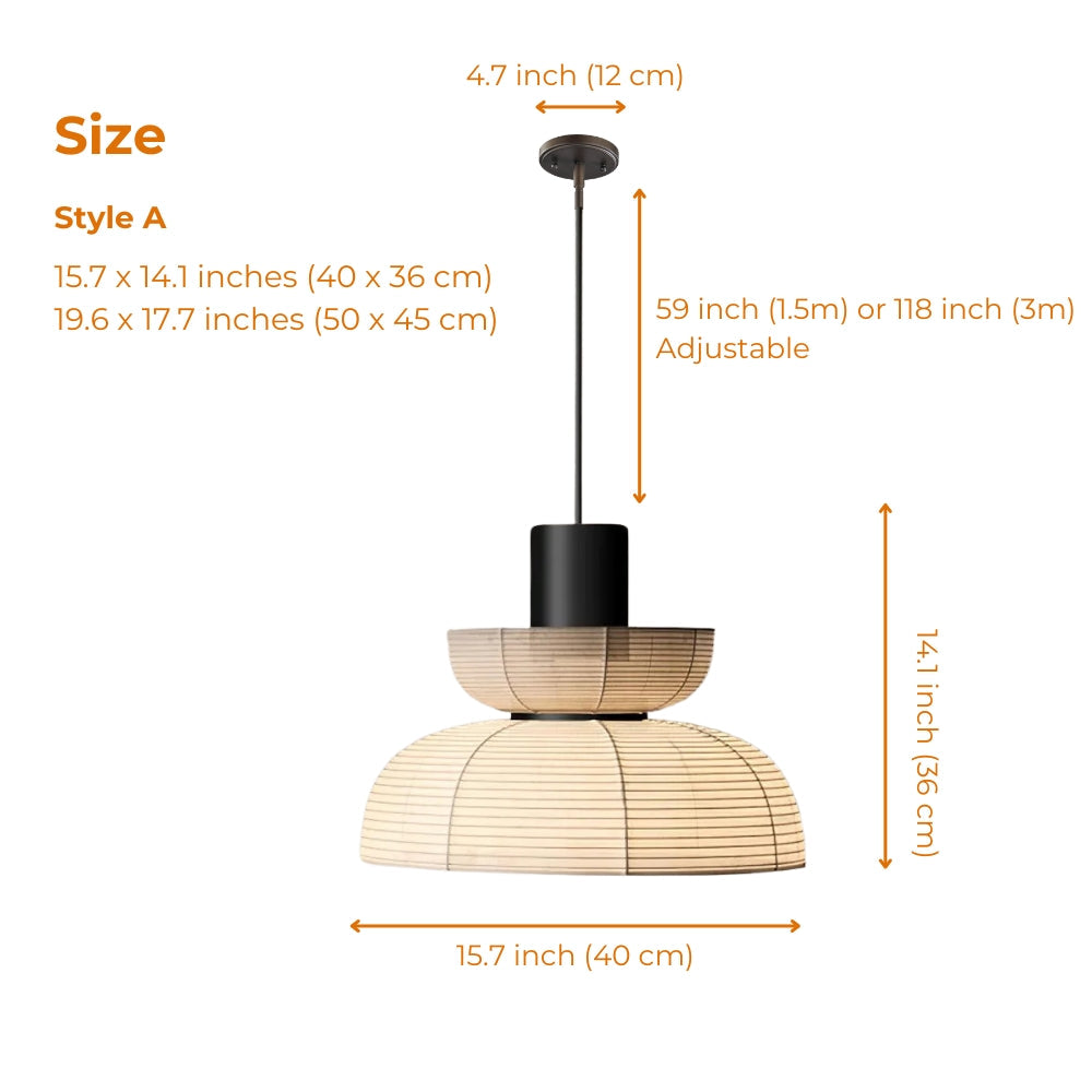 Nando Wabi Sabi Paper Pendant Light