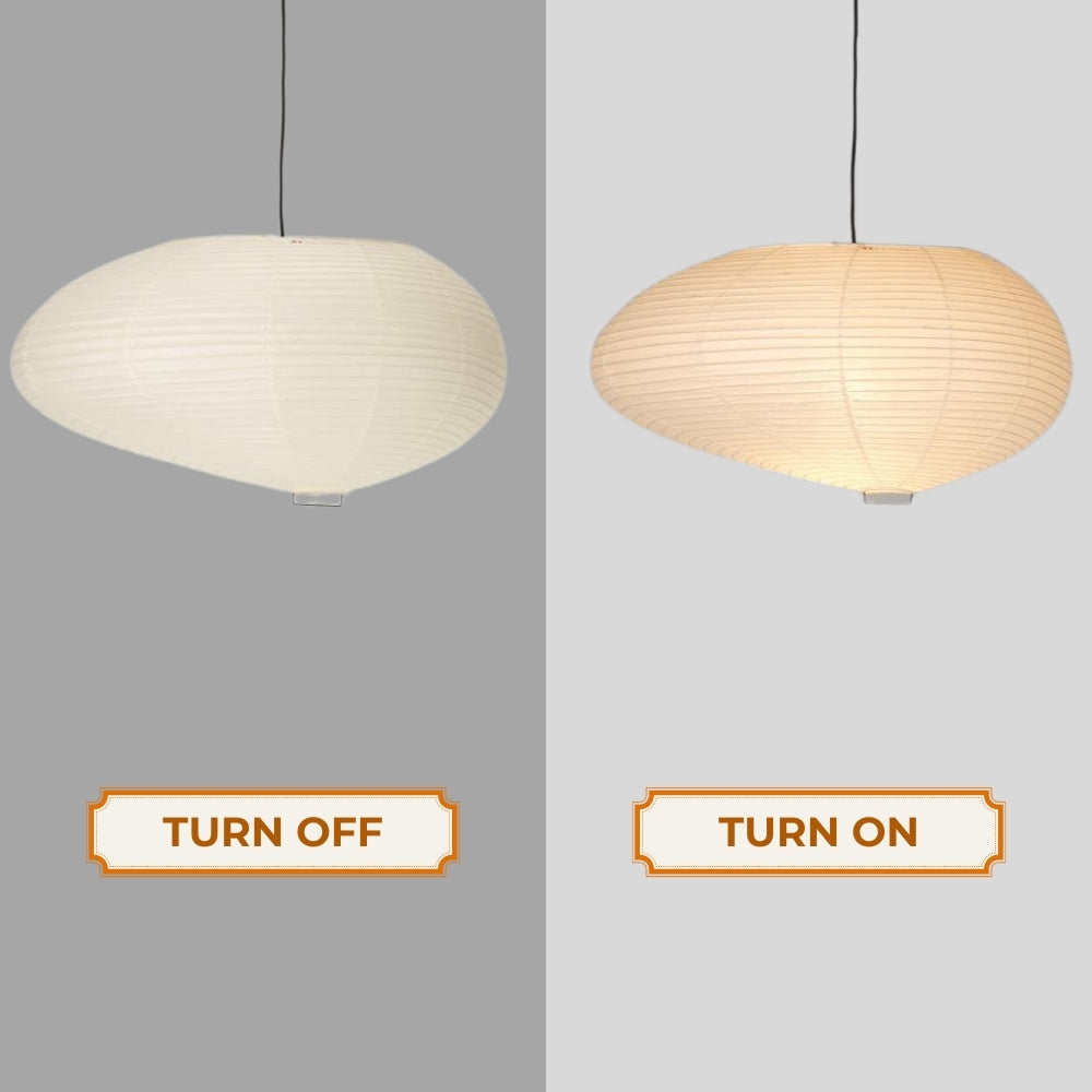 Isamu Noguchi Wabi Sabi Paper Pendant Light