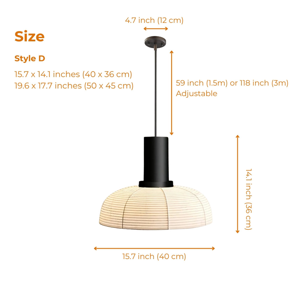 Nando Wabi Sabi Paper Pendant Light