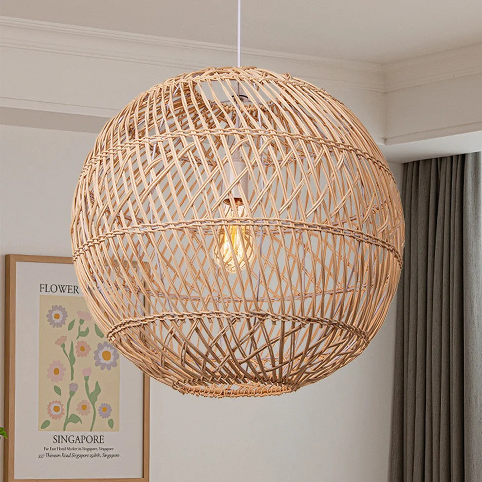 Summerland Round Rattan Pendant Light