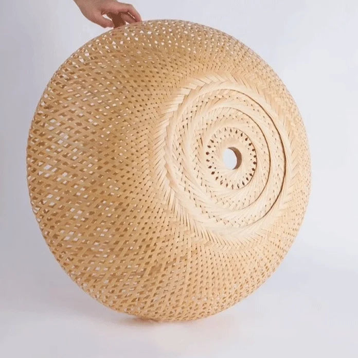 TAO Oriental Small Bamboo Basket Pendant Light