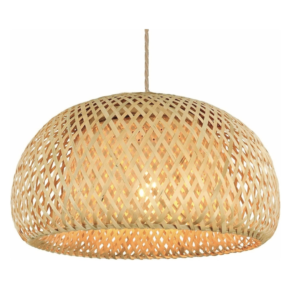 TAO Oriental Small Bamboo Basket Pendant Light
