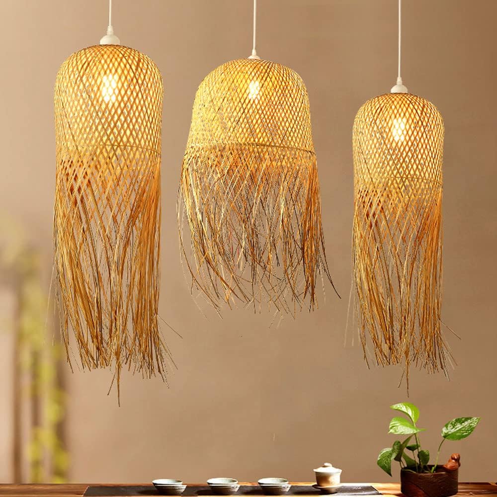 Tassel Bamboo Pendant Light Shade