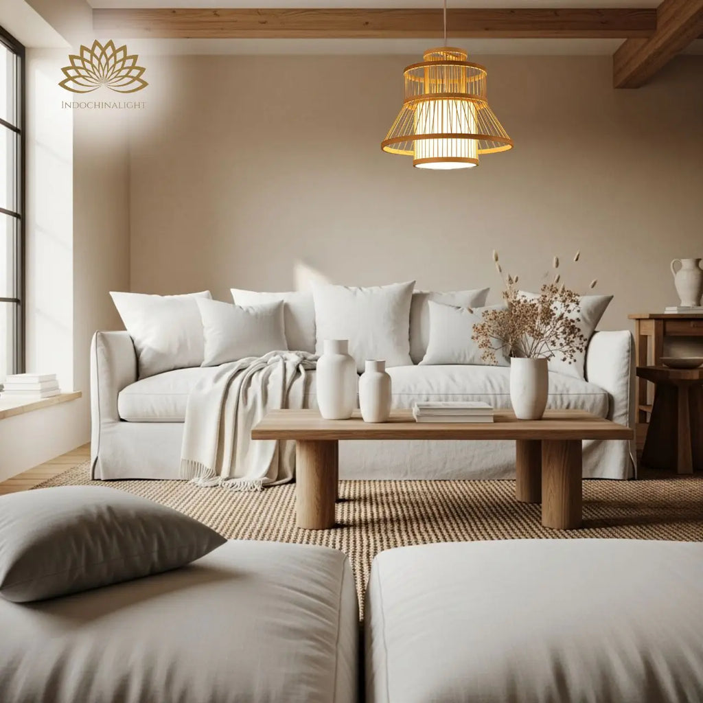 Tatami Bamboo Pendant Light