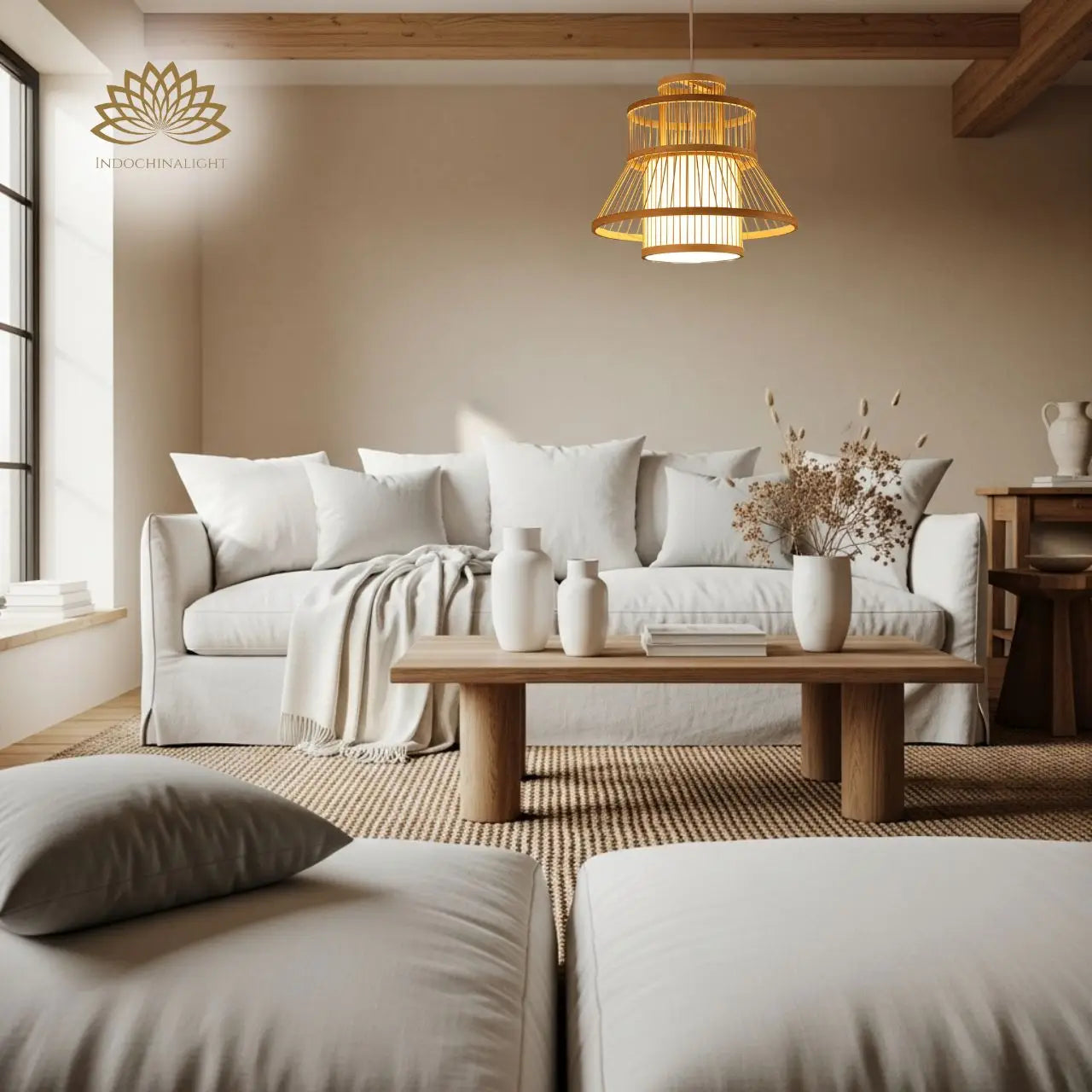 Tatami Bamboo Pendant Light